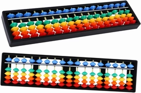 2pcs Beads Abacus for Boy Girl Digits Rods Counting Tool Arithmetic Manipulative for Learning High-Grade Plastic Easy to Use
