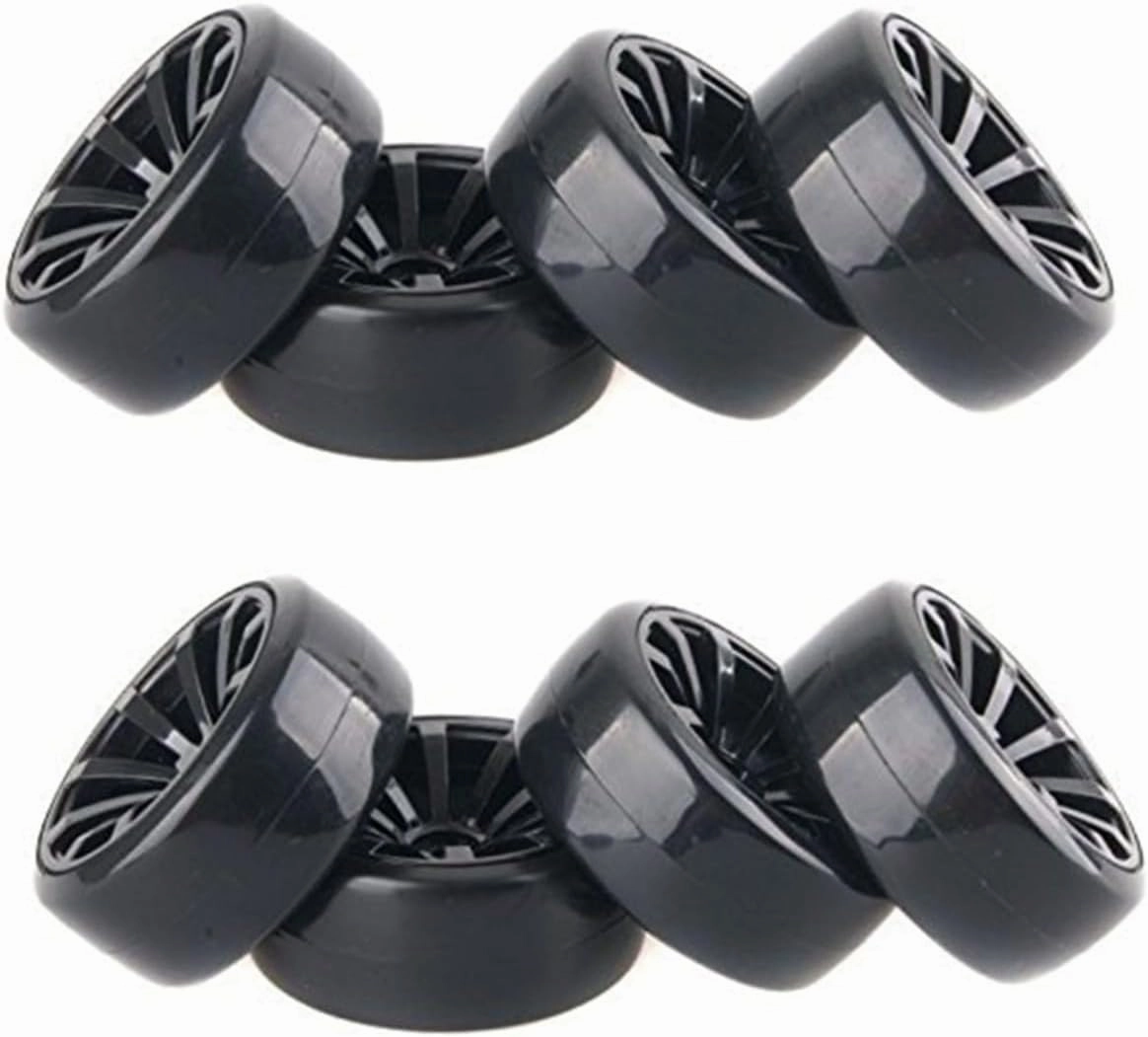 2sets Truck Tires 1/10 Mini Small Car Tyres Replacement Rim for Hpi 4pcs*2