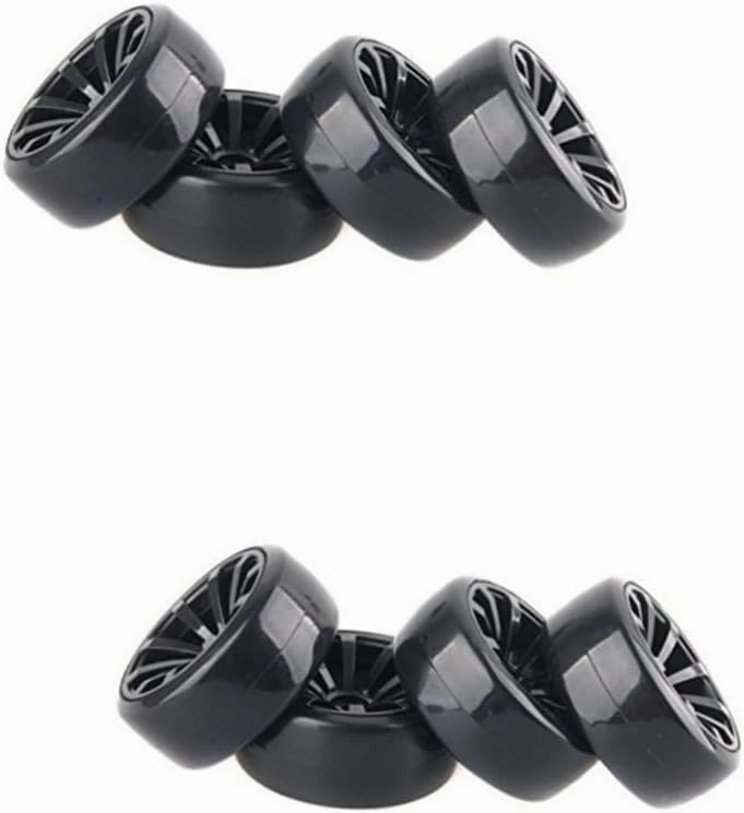 2sets Truck Tires 1/10 Mini Small Car Tyres Replacement Rim for Hpi 4pcs*2