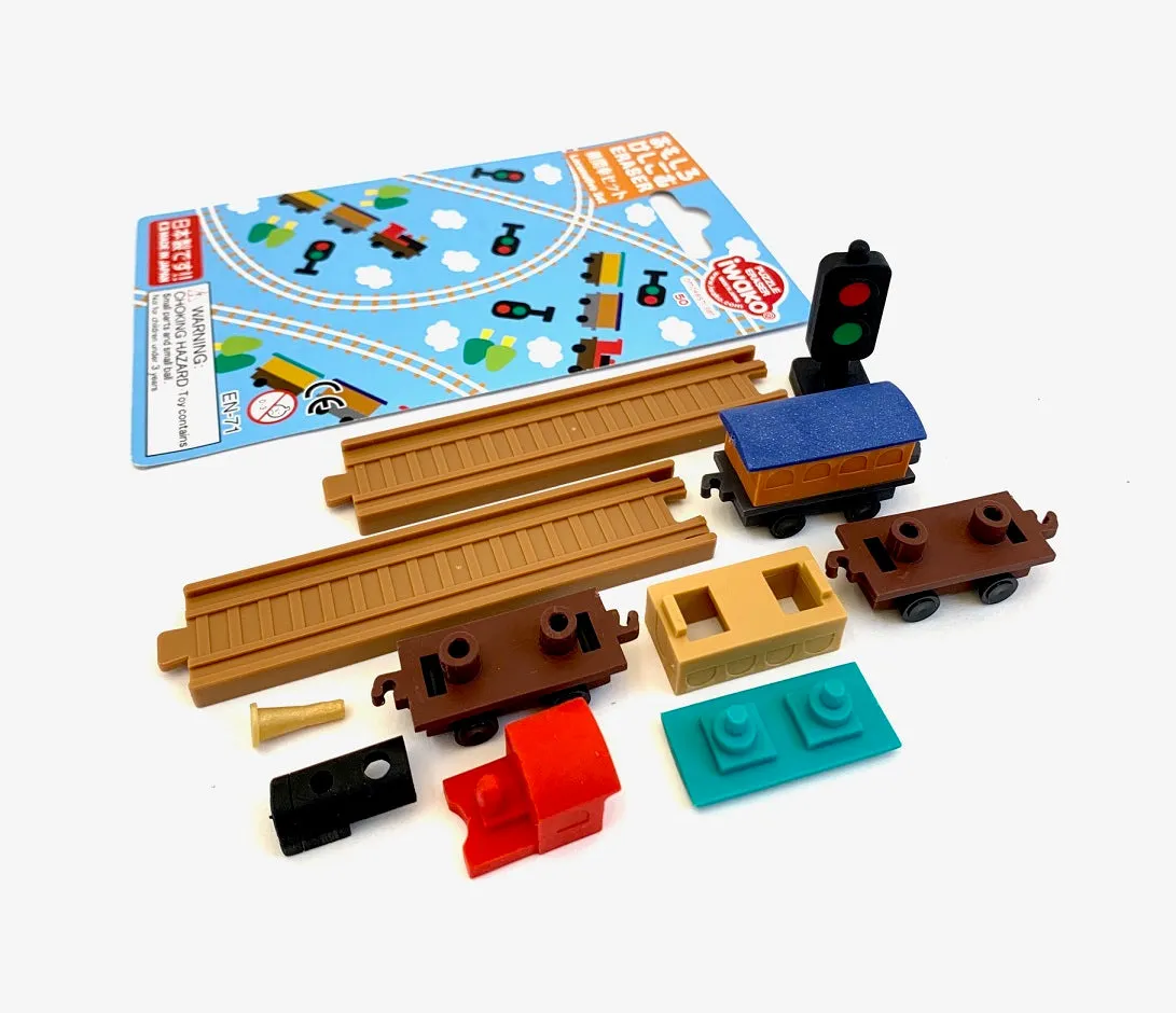 383231 IWAKO TRAIN ERASER CARD-SINGLE
