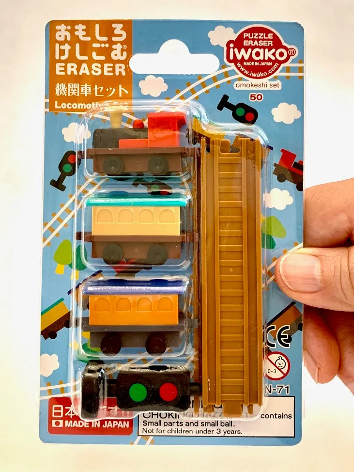383231 IWAKO TRAIN ERASER CARD-SINGLE