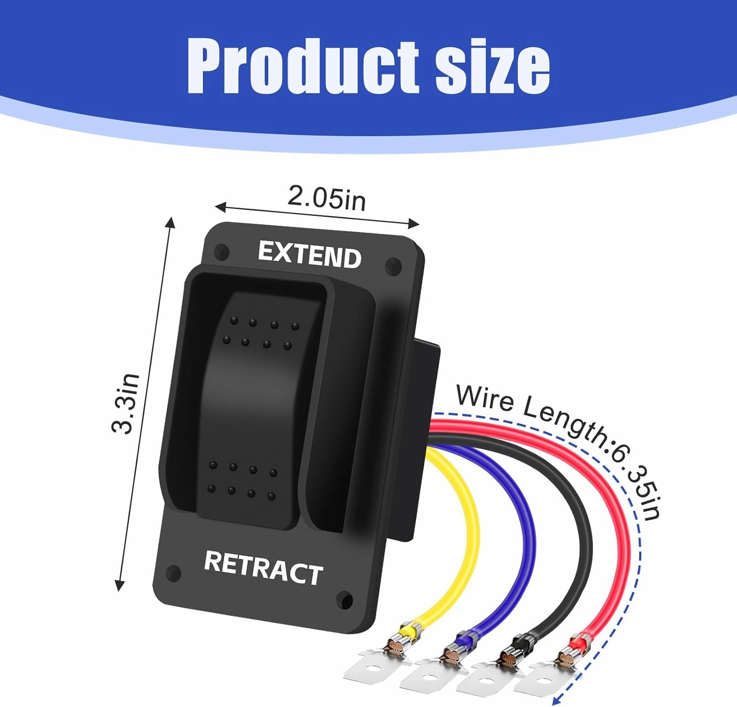 387874 RV Electric Stabilizer Switch, Power Jack Compatible With Lippert (2 Pack)