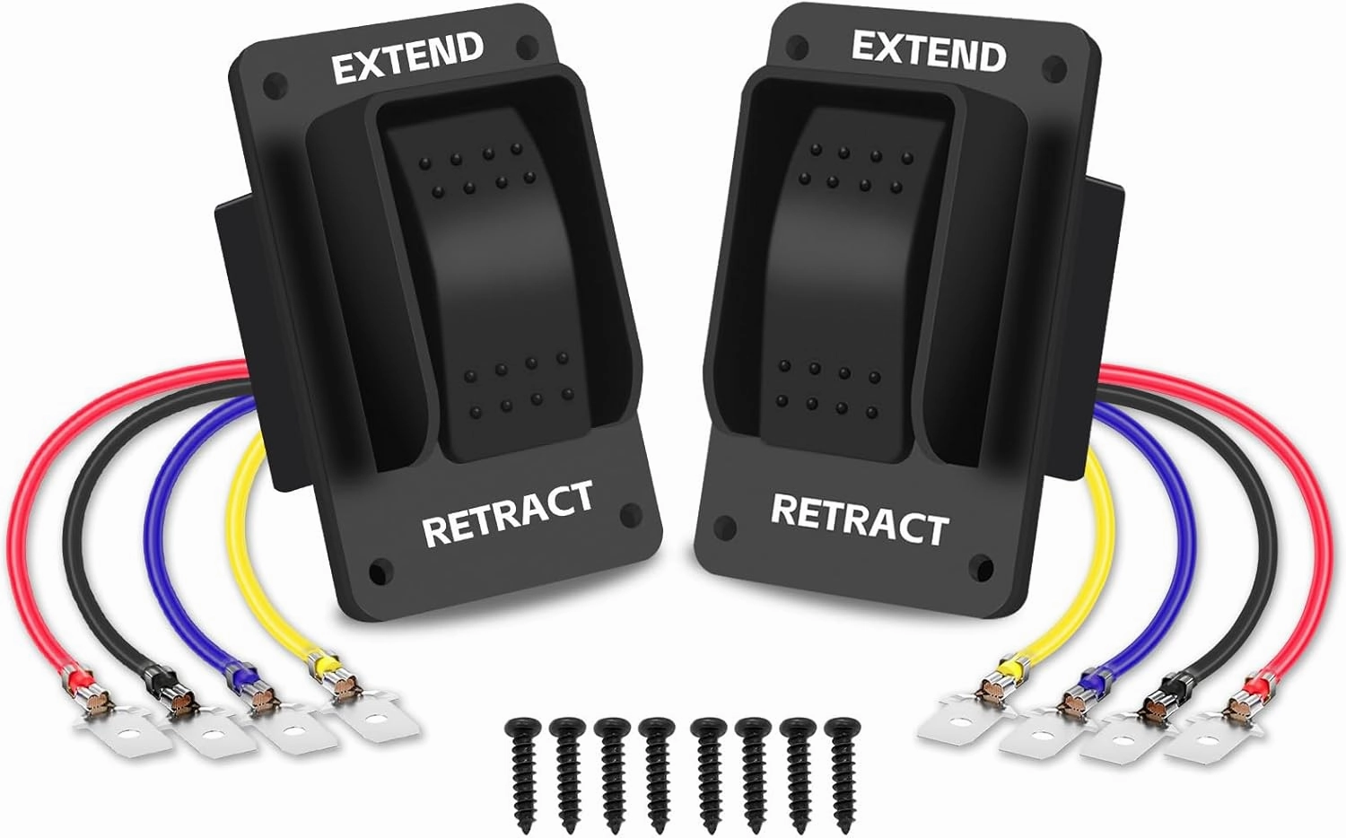 387874 RV Electric Stabilizer Switch, Power Jack Compatible With Lippert (2 Pack)