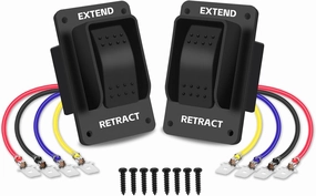 387874 RV Electric Stabilizer Switch, Power Jack Compatible With Lippert (2 Pack)