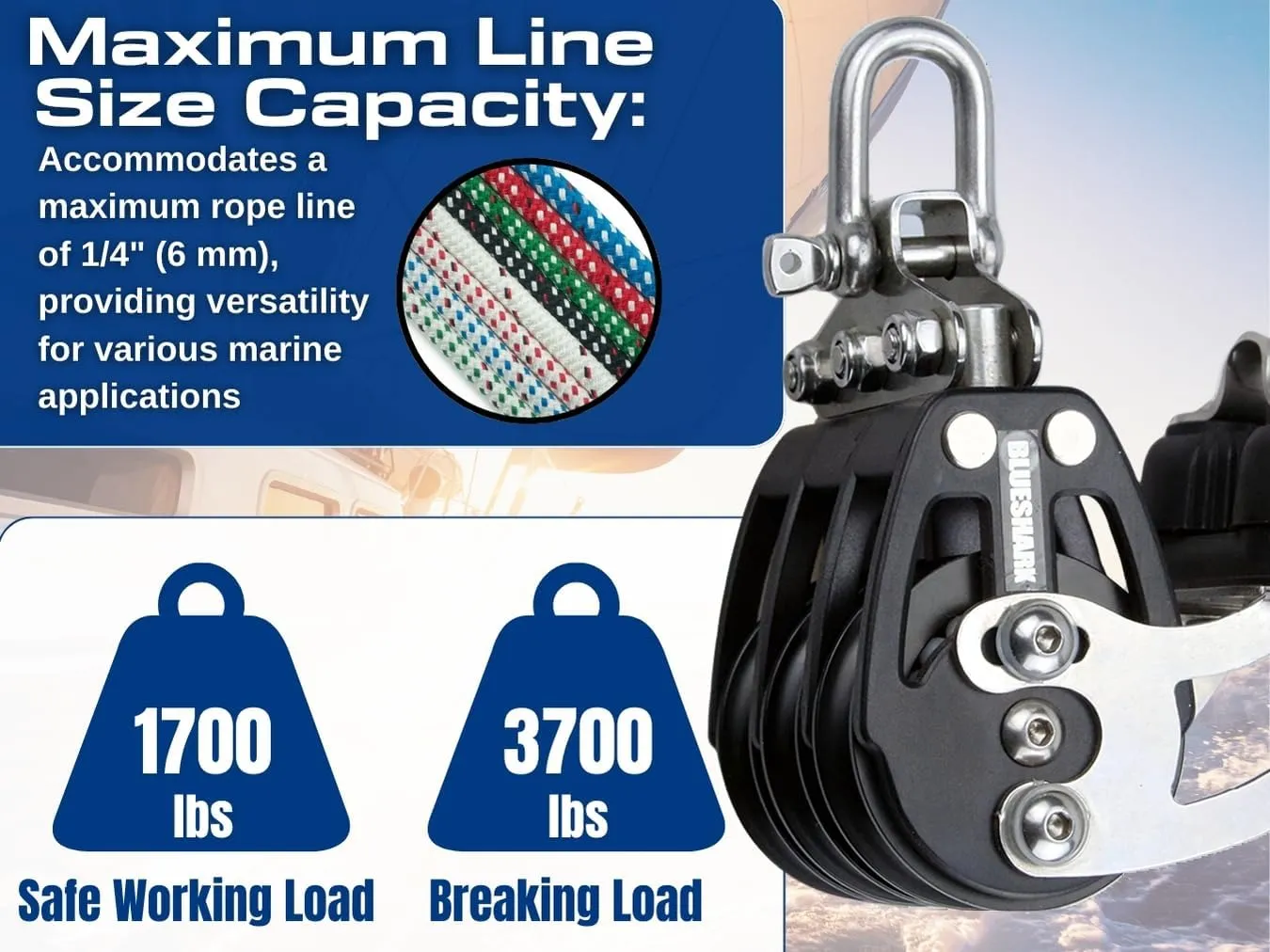 38mm Aluminum Sailing Blocks Choose Style and Quantity