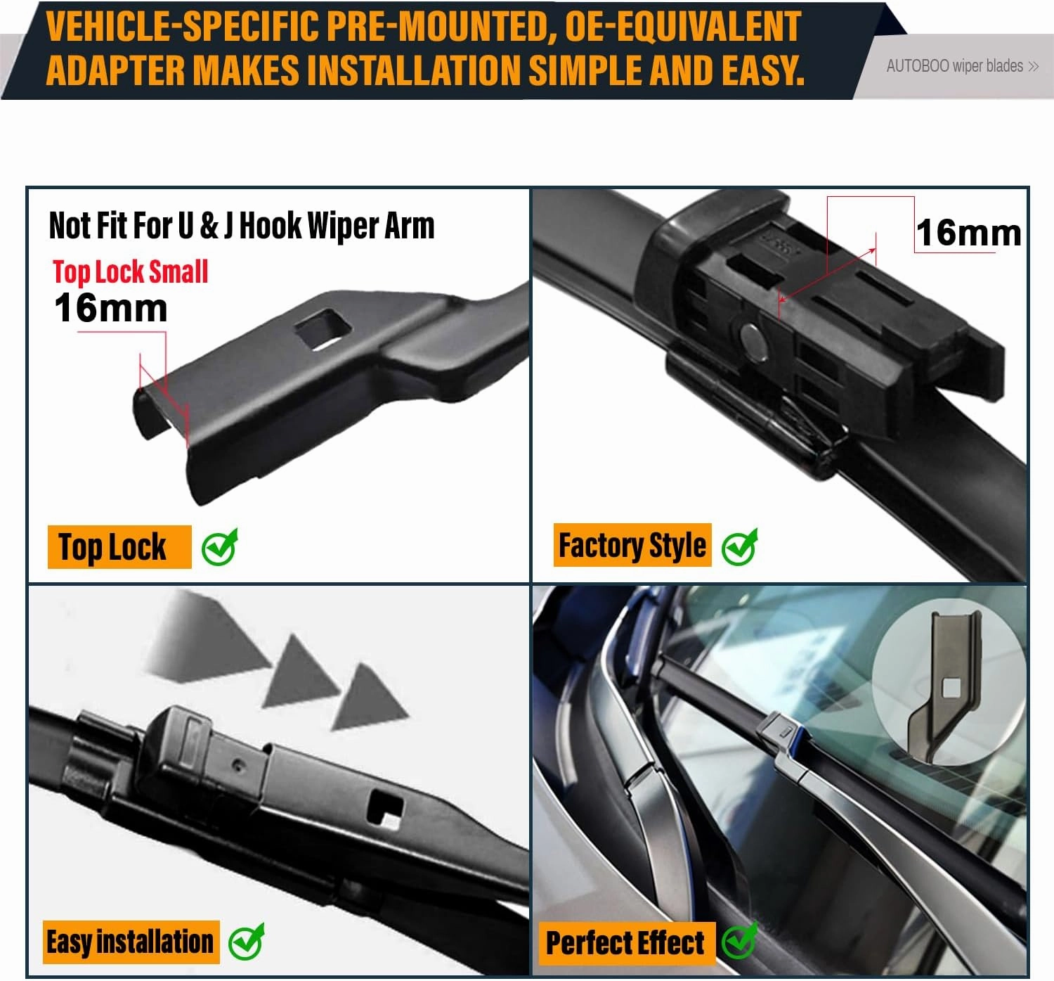 3 Wipers Replacement for Audi Q5 2018 2019 2020 2021 2022 2023 Windshield Wiper Blades with Rear 24" 20" 15inch