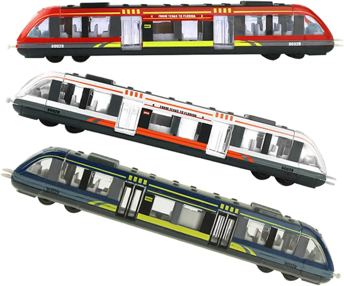 3Pcs Electric Simulation Train for Safe Material Birthday Present Fun Educational for and Collection