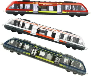 3pcs Simulation Electric Train for Educational Funny Plaything with Realistic Design Travel Friendly Safe
