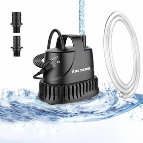 400GPH Submersible Water Pump, 20W Water Fountain Pump, Aquarium Pump, 1500L/H Water Pump with 7ft Power Cord for Garden Fountain, Water Table, Waterfall, Fish Tank, Pond, Hydroponics