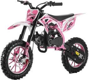 49cc Kids Dirt Bike, 2-Stroke Gas Power Motocross, Off Road Mini Motorcycle, Pocket Motorbike with Front Rear Disc Brakes, Racing Max Speed 40KM/H (Storm Apollo Plus 1)
