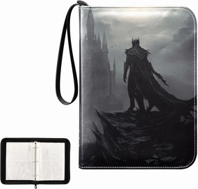 4 Pockets Trading Card Album Holder Book Folder Sports Card Binder Death 3 400 Double Side Pockets for 3 Ring Binder Zipper