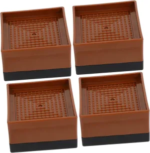 4Pcs Non Skid Furniture Foot Pad Heightening Base Pads for Bed Sofa and Cabinet Legs Noise Reduction and Shock Absorbing Design Easy to Use