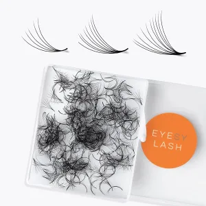500 Promade Fans - 6D 0.07 Size 12mm Curl C - Volume Premade Lash Fans for Eyelash Extensions Middle Stem Handmade Loose Pre Made Eyelash Fluffy Soft Pointy Base