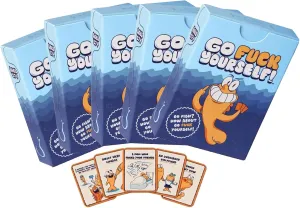 5Pack Go F K Yourself Card Game, 2025 New Go Fish Card of Life's Little, Night Party Games for Adult 2  Players Family, Funny F K FXXK Deck Gifts (5pcs)