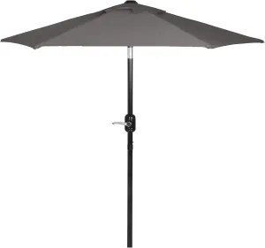 6 Ft Outdoor Patio Umbrella, Easy Open/Close Crank and Push Button Tilt Adjustment, Market Umbrellas