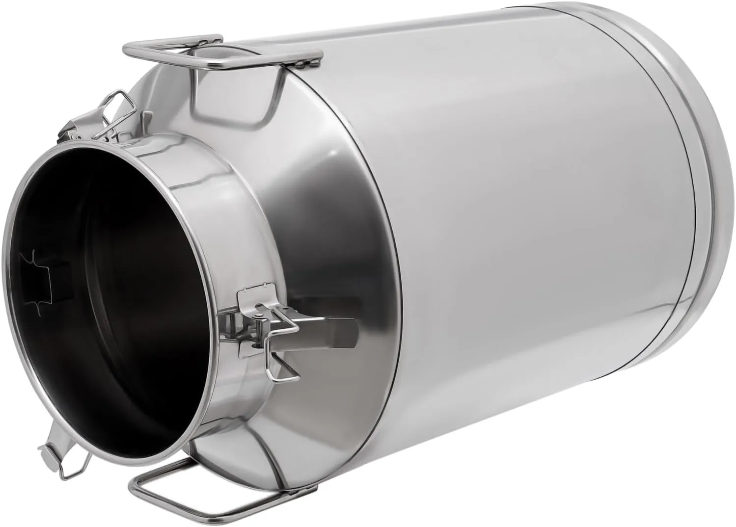 60L/ 16Gallon Stainless Steel Milk Can Milk Bucket Milk Jug Wine Pail Bucket Milk Can Tote Jug with Faucet & Sealed Lid Heavy Duty Milk Can Tote Jug, Silver