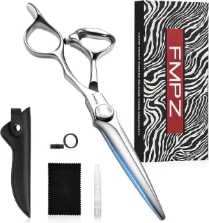 6" Hair Cutting Scissors Professional Barber Scissors, Hair Cutting Shears with 440C Steel - 60HRC Hardness Extremely Sharp with Ergonomic for Salon & Home Use (6'' Professional Hair Shears)