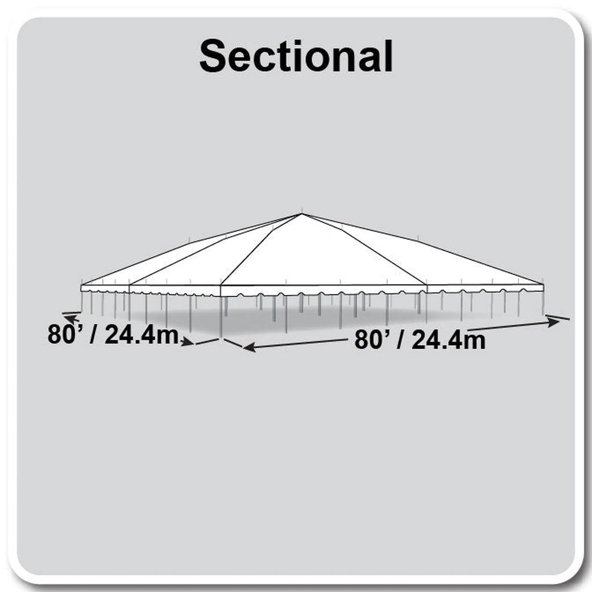 80x80 Classic Series Pole Tent
