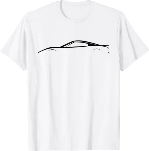 911 Legendary Racing Sports Car Iconic Racing Car Silhouette T-Shirt