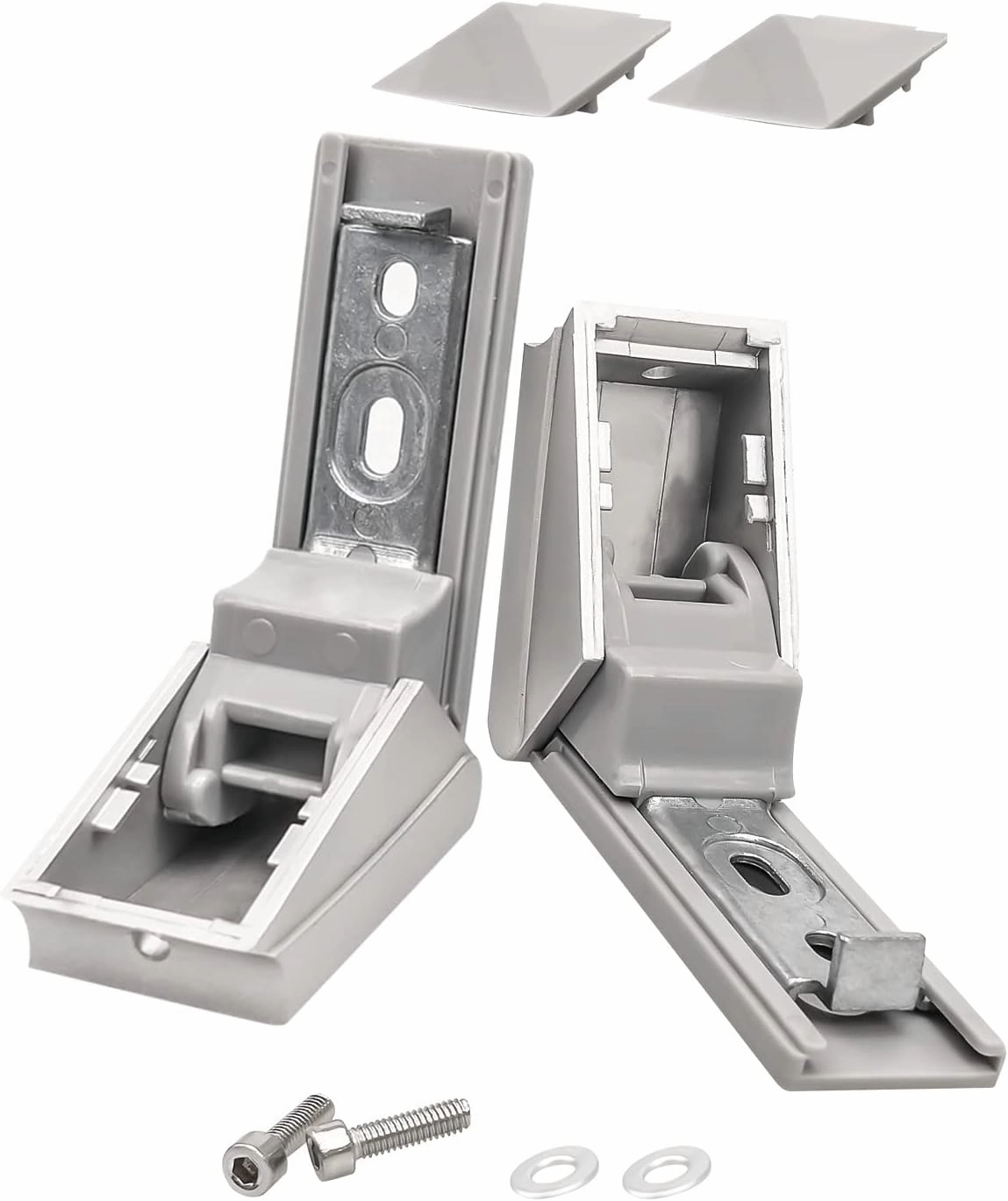 9590178 Fridge Hinges Replacement Part Fit for Liebherr Freezer Cbnes385622z Cbnes385720f Replace 9590124 9590190, Stainless Steel Refrigerator Door Hinge Repair Kit