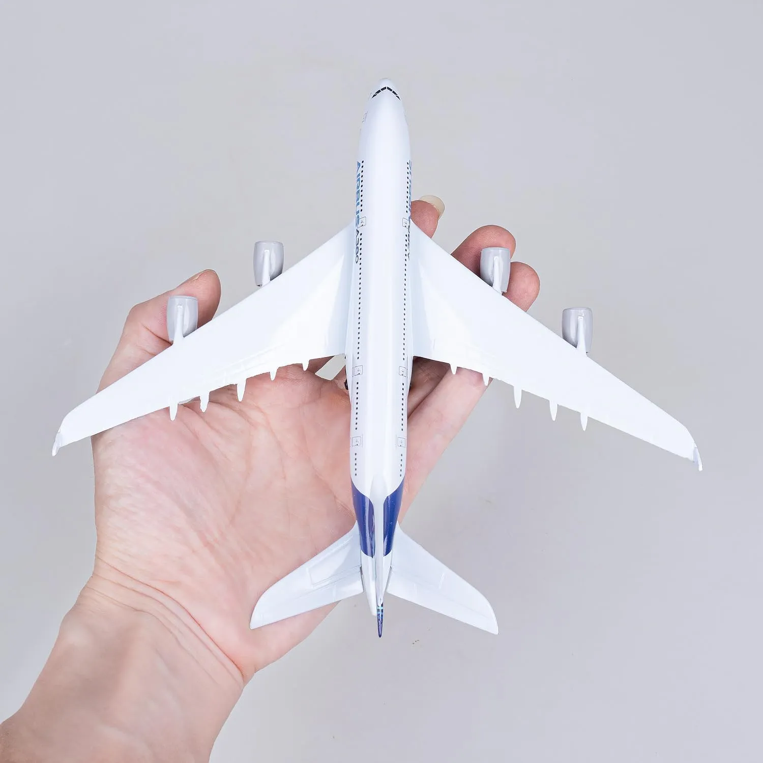 A380 Diecast Airplane Model - 1/400 Scale Metal Prototype Plane for Gift Collectible