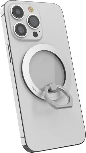 AAUXX UMS-IR15MGCW iRing Mag Magnetic Detachable Wireless Charging Compatible Smartphone Ring Ceramic White