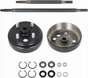 Accessories Rear Axle and Brake Hub Drum Assembly Kit for E-Z-GO for Elec 1982-Up for Golf Cart Replace
