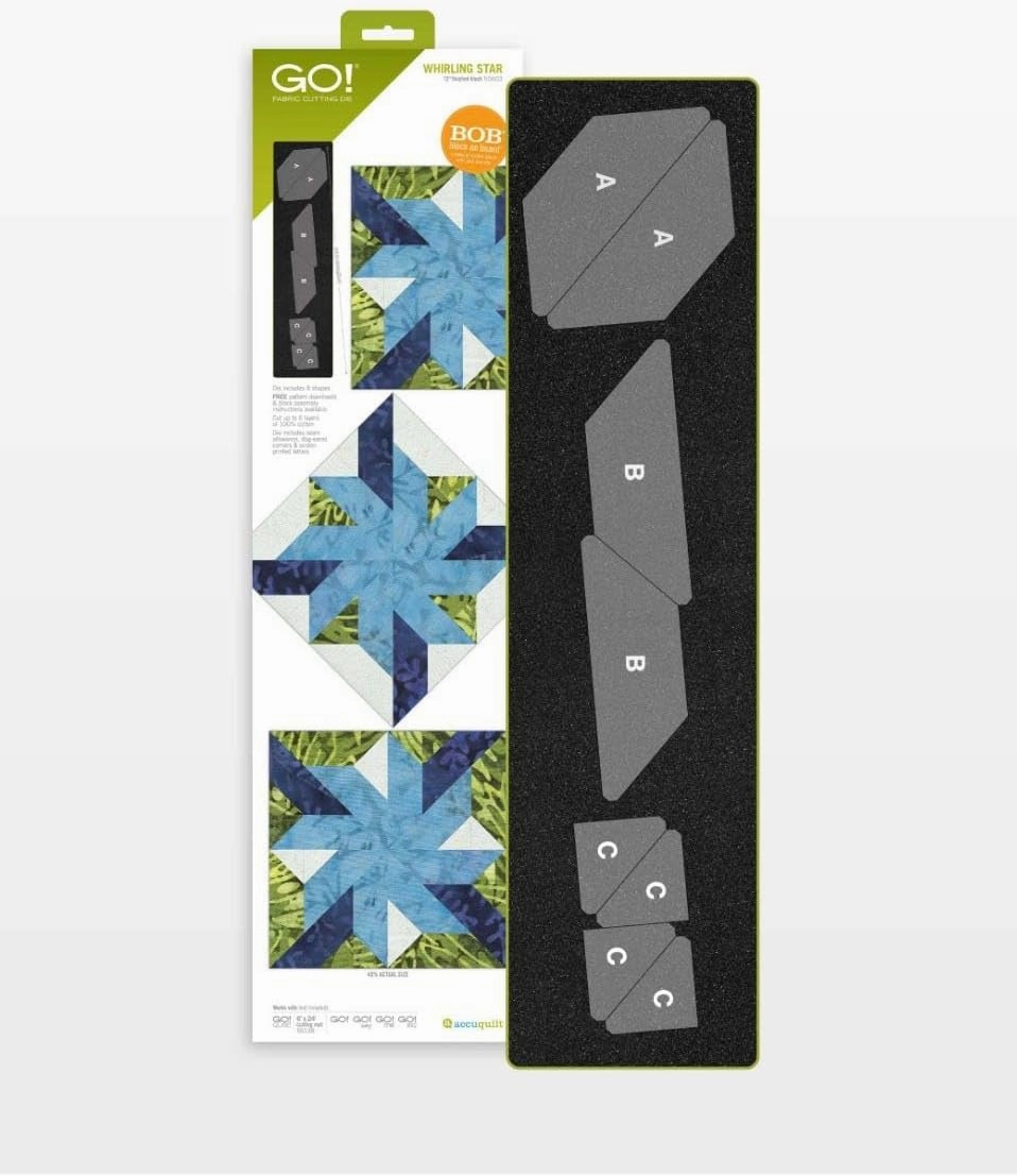 Accuquilt GO! Whirling Star-12 Finished Die