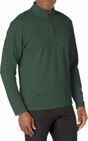 adidas Men's 3-Stripes Quarter Zip Golf Pullover