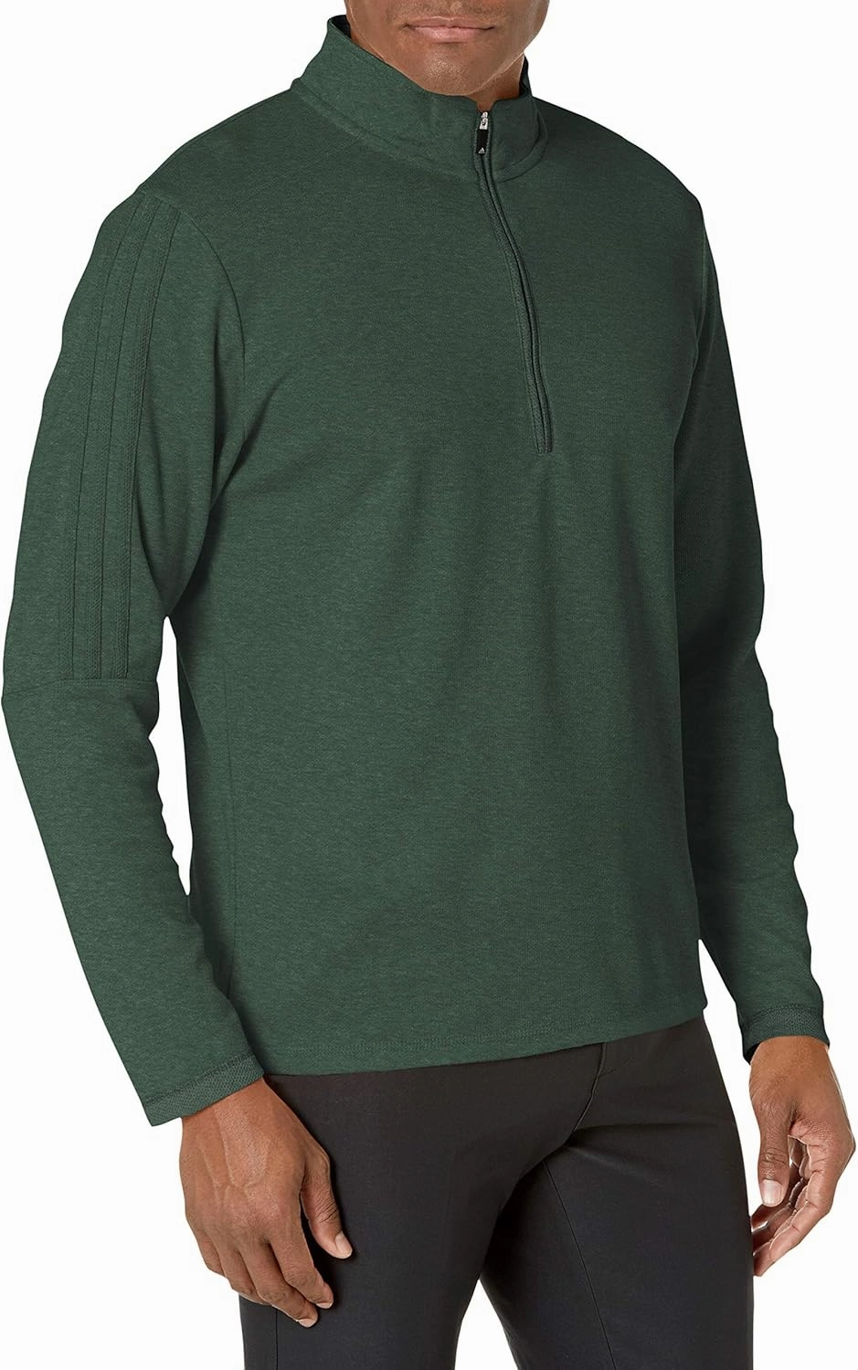 adidas Men's 3-Stripes Quarter Zip Golf Pullover