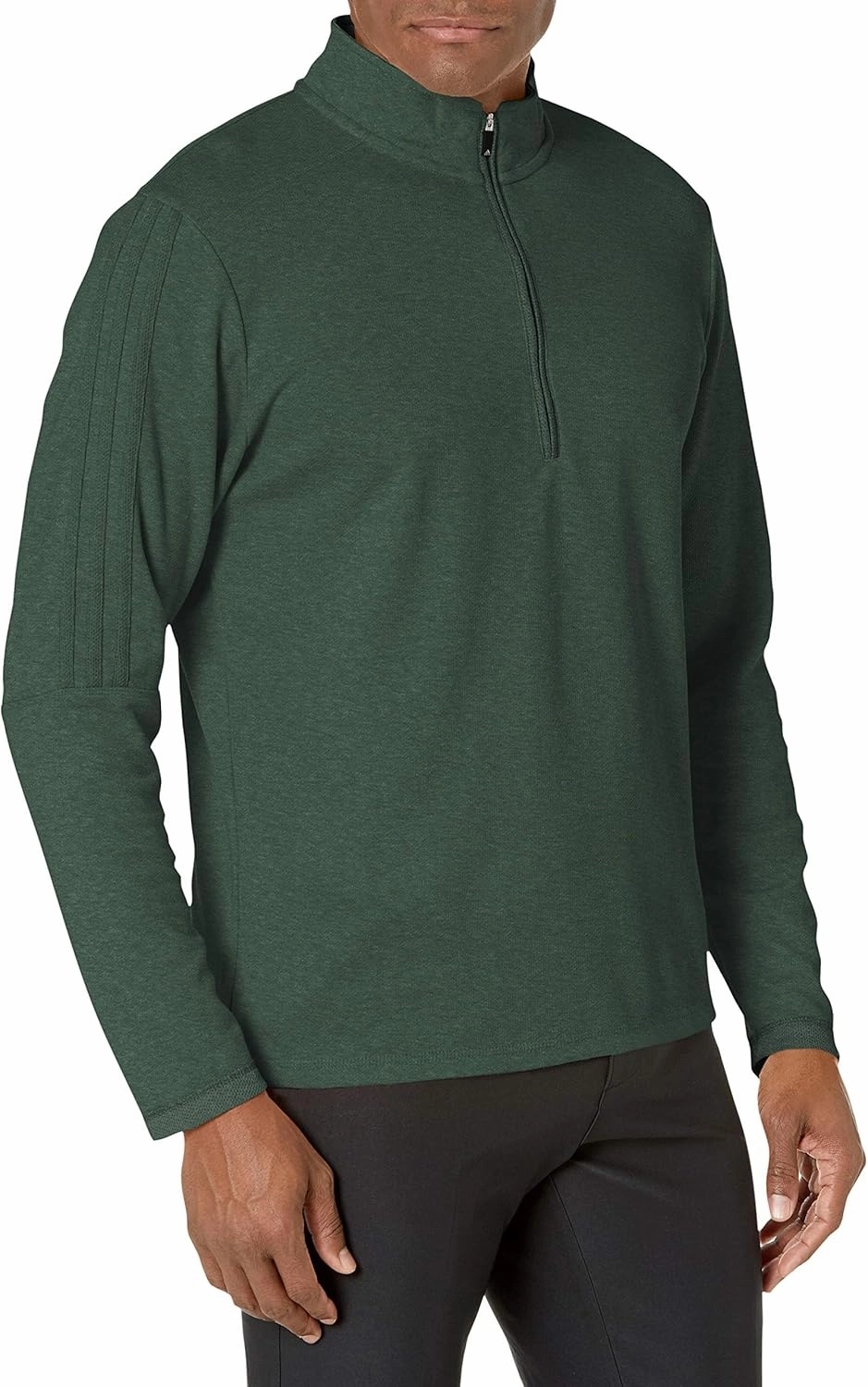 adidas Men's 3-Stripes Quarter Zip Golf Pullover