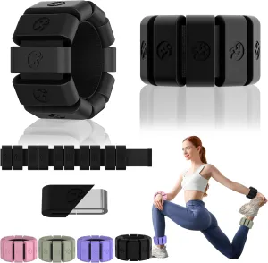 Adjustable Wrist Weights for Women Men, Leg Weights for Women 0.75lb-1lb Each for Walking, Yoga, Dance, Barre, Gym