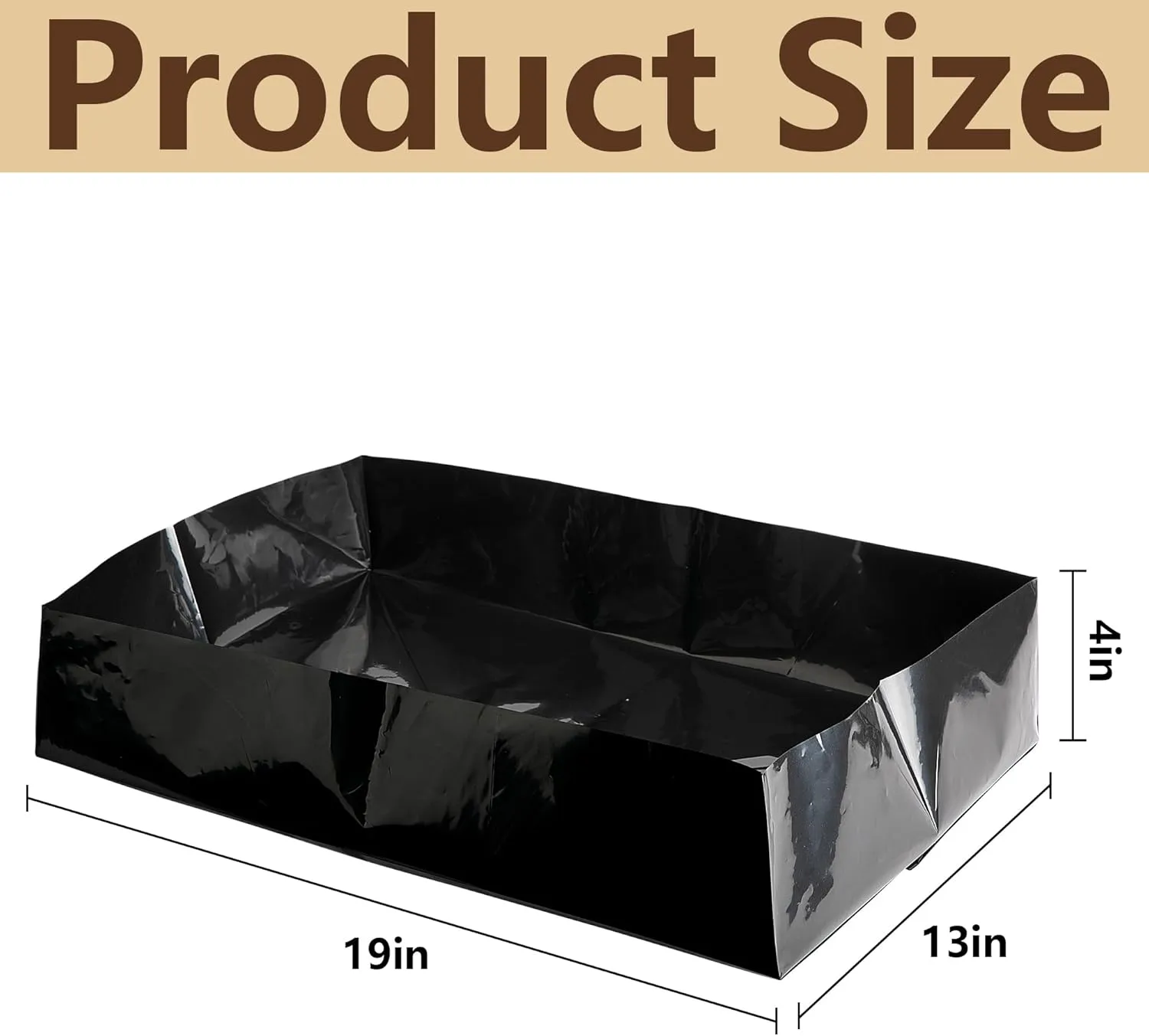Adnee 15 Pcs Mushroom Monotub Liners-19" x 13" x 4" Monotub Liner Fit Up to 66 Quart Monotub-Monotub Plastic Liners for Mushroom Growing Supplies Liner Replacement