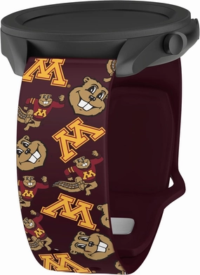 Affinity Bands Minnesota Golden Gophers HD Watch Band Compatible with Samsung Galaxy Watch and more