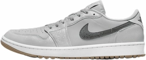 Air Jordan 1 Low G Golf Shoes (DD9315-006, Wolf Grey/White/Gum Medium Brown/Iron Grey) Size 4.5