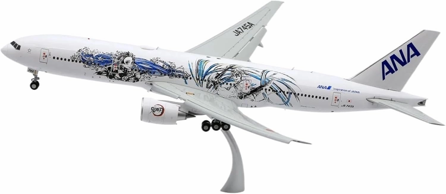 Alloy Collectible Plane 1 200 for All Nippon Airways Boeing B777-200ER Diecast Aircraft Model JA745A Flap Down Miniatures Set