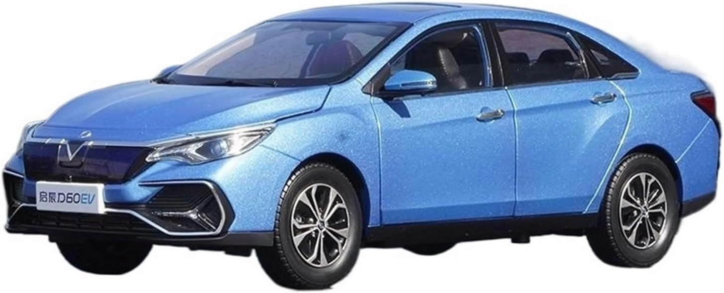 Alloy Resin Car Vehicle Model 1 18 Fit for Dongfeng Qichen D60ev Pure Electric New Energy Simulation Alloy Car Model Gift Collection Festive Deluxe Gift (Color : Black)