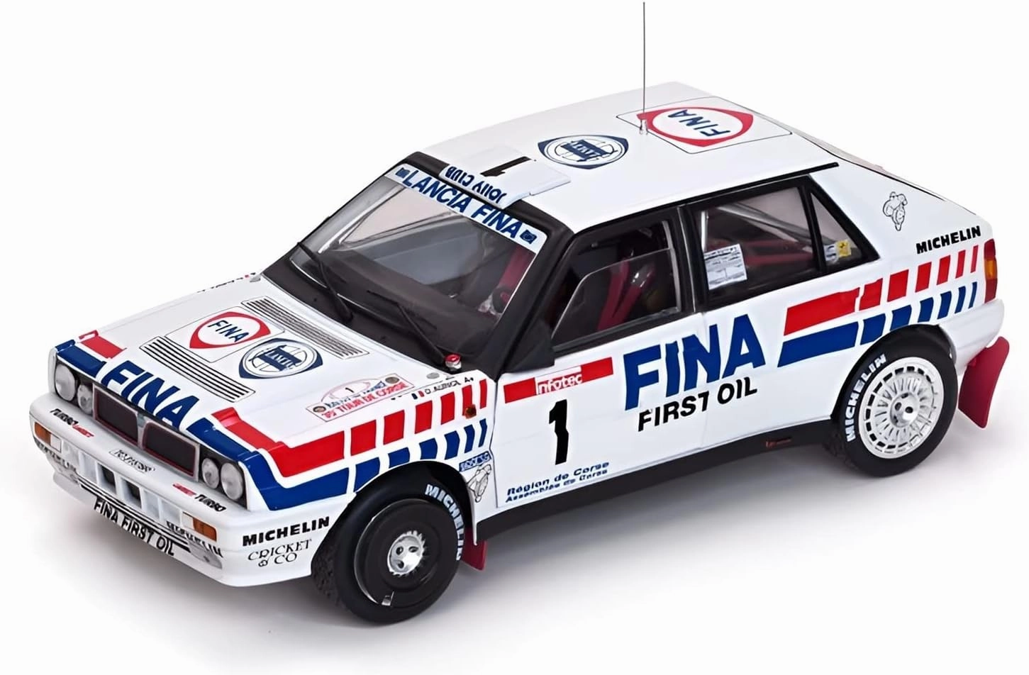 Alloy Resin Car Vehicle Model Fit for Lancia Delta HF Integrale 16V 1 18 Alloy Pulling Force Racing Car Model Decoration Display Toy Festive Deluxe Gift