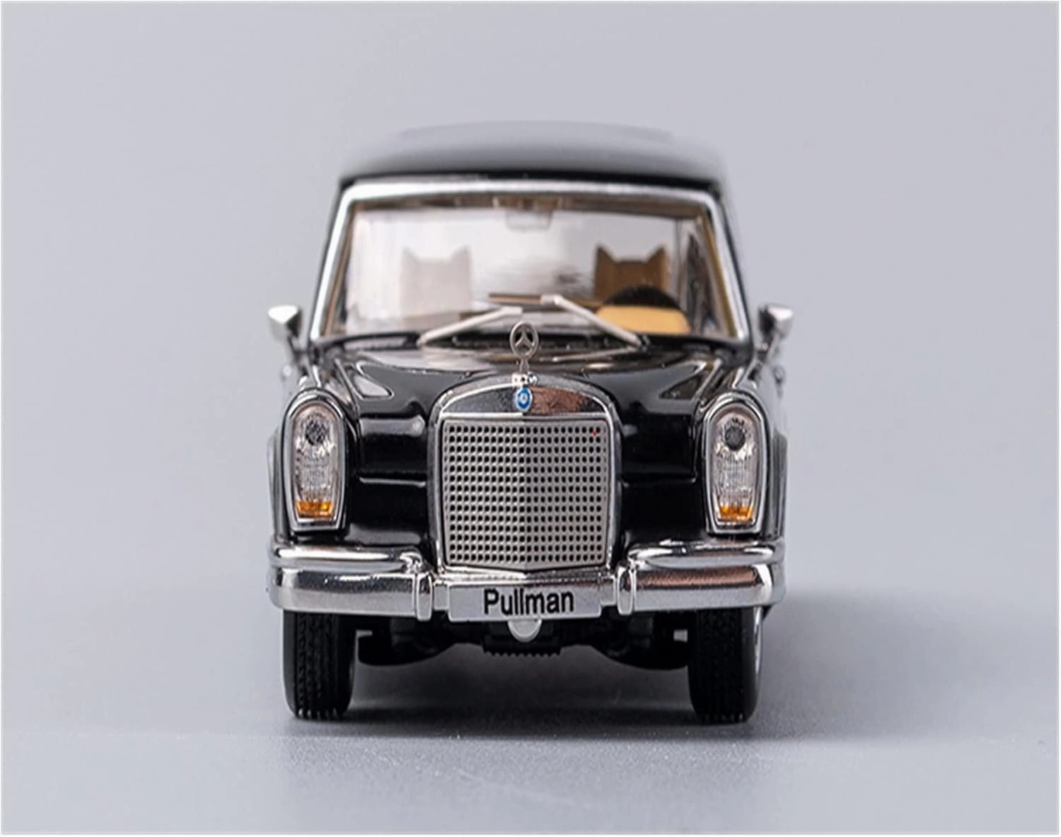 Alloy Resin Car Vehicle Model Fit for Mercedes-Benz Pullman Extended 1 64 Alloy Classic Car Model Collection Adult Toys Crafts Festive Deluxe Gift (Color : Black)