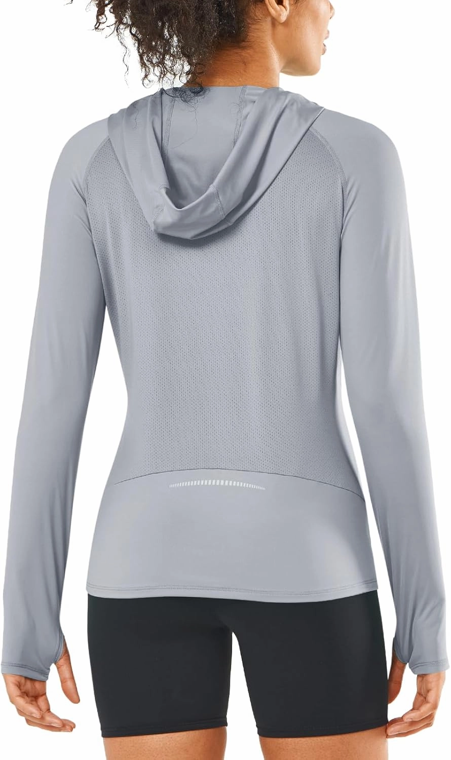 ALLZERO Women's Sun Protection Hoodie UPF 50  Long Sleeve with Back Breathable Mesh for Outdoor Fishing Hiking