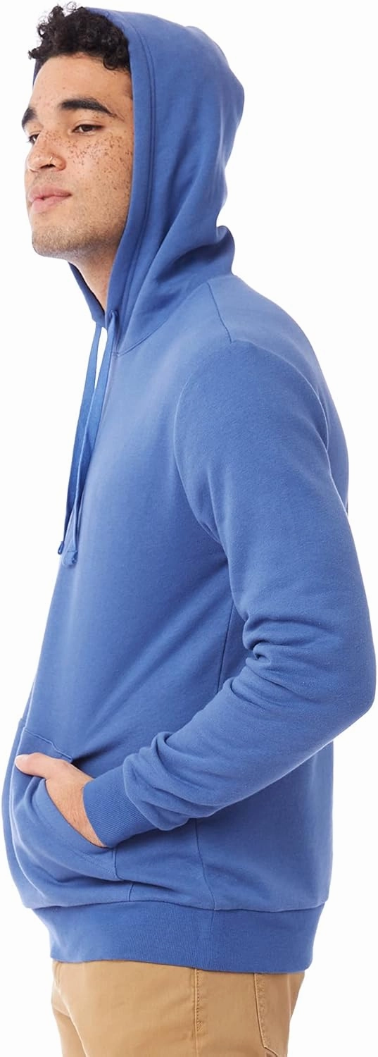 Alternative Men's Hoodie, Eco-Cozy Pullover Lightweight Fleece Hooded Sweatshirt