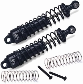 Aluminum 7075 Rear Adjustable Spring Damper 90mm For Tamiya 1:10 R/C 58719 BBX BB-01 Upgrade Parts - Black