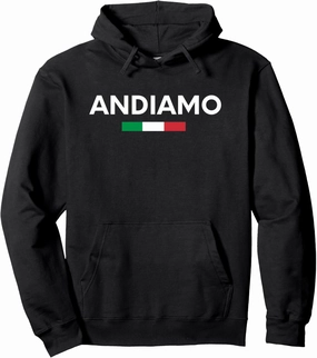 Andiamo Let's Go Italian Travel Pullover Hoodie