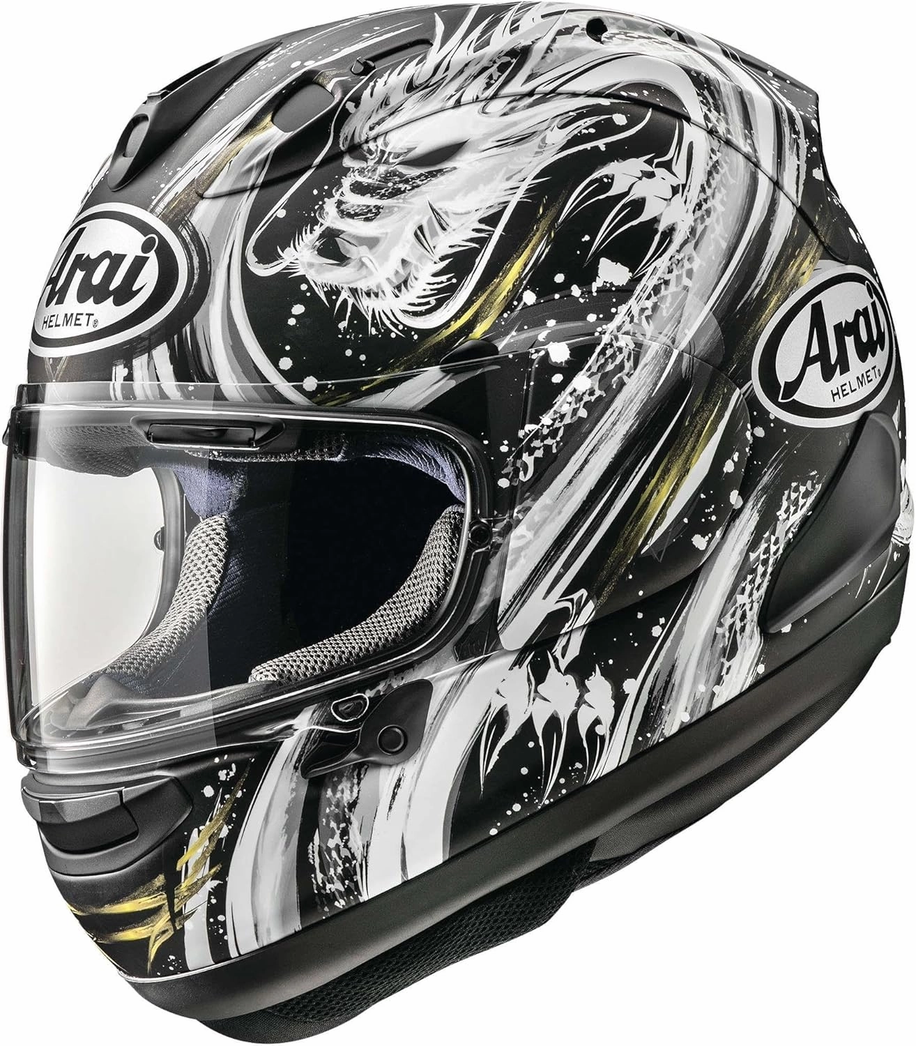 Arai Helmets Corsair-X Kiyonari Helmet (XX-Large, Black/White)