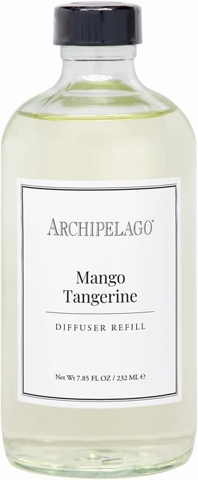 Archipelago Botanicals Mango Tangerine Reed Diffuser Oil Refill, Home Fragrance Oil for Diffuser, Long-Lasting Natural Home Fragrance, Diffuser Oil Scents, 7.85 Fl Oz