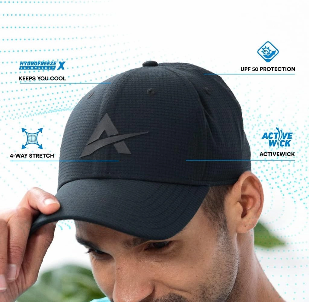 Arctic Cool Structured Instant Cooling Cap with UPF 50  Sun Protection