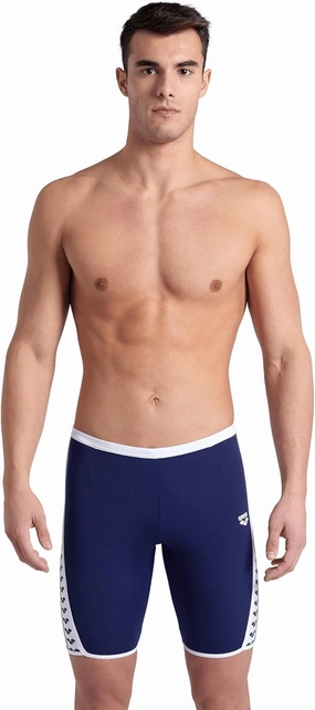 ARENA Men's Icons Solid Swim Jammer MaxLife Athletic Swimwear Professional Training Swimsuit Knee Length Sports Bathing Suit