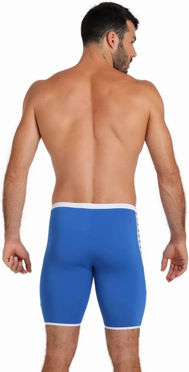 ARENA Men's Icons Solid Swim Jammer MaxLife Athletic Swimwear Professional Training Swimsuit Knee Length Sports Bathing Suit
