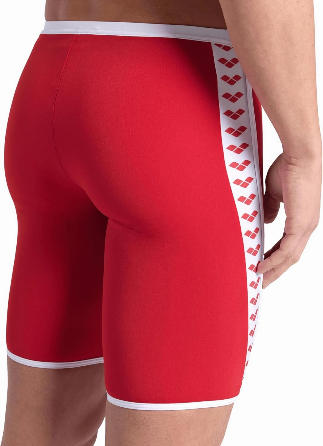 ARENA Men's Icons Solid Swim Jammer MaxLife Athletic Swimwear Professional Training Swimsuit Knee Length Sports Bathing Suit
