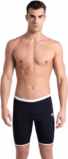 ARENA Men's Icons Solid Swim Jammer MaxLife Athletic Swimwear Professional Training Swimsuit Knee Length Sports Bathing Suit